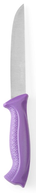 Cutit pentru sculptat, Hendi, 2.5x150x280 mm, Inox/Polipropilena, Mov