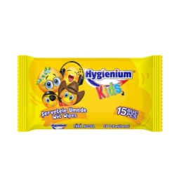Hygienium Kids Servetele umede fara alcool Emoji, 15 buc