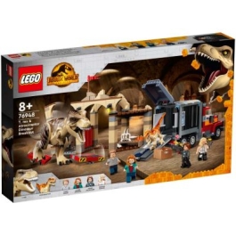 LEGO Jurassic World. Evadarea dinozaurilor T-Rex si Atrociraptor 76948, 466 piese | 5702016913545