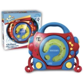 CD player portabil cu 2 microfoane si adaptor Bontempi