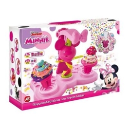 Masina de inghetata de plastilina Minnie cu decoratiuni colorate