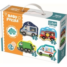 Puzzle Baby Classic Vehicule si meserii 18 piese Trefl