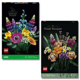 Pachet LEGO Creator Expert. Buchet de flori de camp 10313 si Buchet de flori 10280