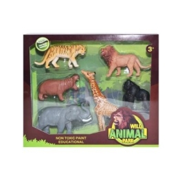 Figurine animale din jungla 6 buc.  cutie