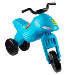 Motocicleta fara pedale albastru deschis