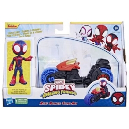Spidey si prietenii extraordinari. Set motocicleta si figurina Miles Morales 10 cm