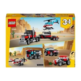 LEGO Creator. Camioneta cu platforma si elicopter 31146 270 piese