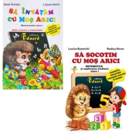 Pachet 2 carti. Sa invatam cu Mos Arici si Sa socotim cu Mos Arici clasa 1 - Lucica Buzenchi Stela Gurzau