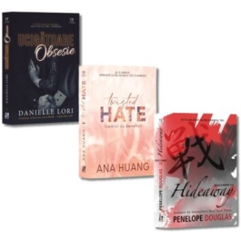 Pachet 3 carti Hideaway Twisted Hate si Ucigatoare obsesie - Penelope Douglas Ana Huang Danielle Lori