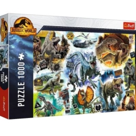 Puzzle 1000 piese Jurassic World. Pe urmele dinozaurilor Trefl