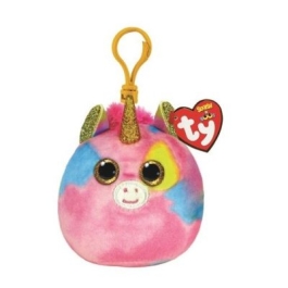 Plus breloc 8. 5 cm Squishy Beanies Fantasia Unicorn multicolor Ty