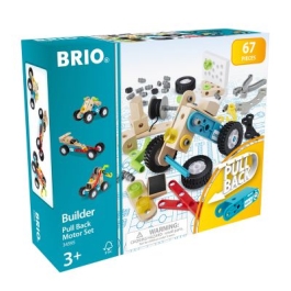 Set de constructie cu motor 67 piese BRIO