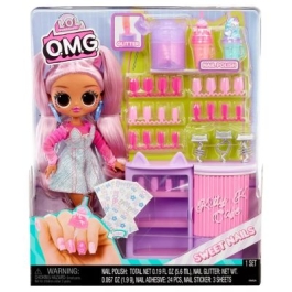 Set papusa cu accesorii OMG Sweet Nails Kitty amp Cafe