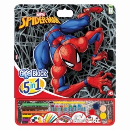 Set pentru desen Giga block 5 in 1 Spider Man As Games