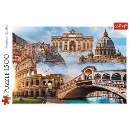 Puzzle 1500. Locuri favorite din Italia Trefl