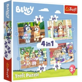 Puzzle 4in1. Bluey si lumea ei Trefl