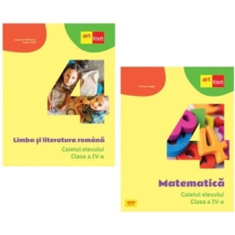 Pachet Caietul elevului clasa a 4-a. Limba si literatura romana si Matematica - Tudora Pitila Mariana Mogos