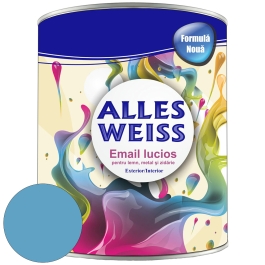 ALLES WEISS EMAIL ALCHIDIC ALBASTRU DESCHIS 63 - C0.6L