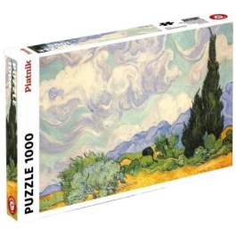 Puzzle 1000. Van Gogh. Campuri de grau cu chiparosi