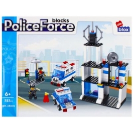 Joc constructie puzzle Sectie Politie PVC Alleblox 252 piese J1268