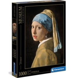 Puzzle Clementoni. Museum Vermeer Girl with pearl 1000 piese