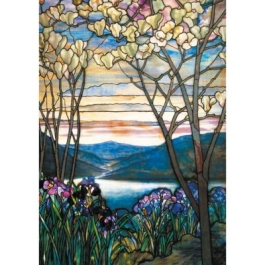 Puzzle 1000 piese. Magnolia si iris multicolor