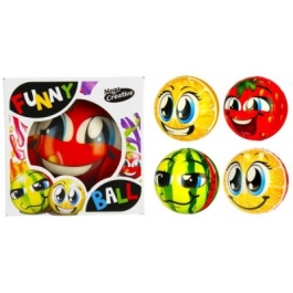 Jucarie set minge antistres cu fructe MegaCreative diverse culori J1006