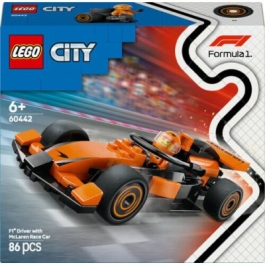 LEGO City. Pilot F1 cu masina de curse McLaren 60442 86 piese