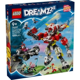 LEGO DREAMZzz. Robotul tigru al lui Cooper si masina hot rod a lui Zero 71497 1006 piese