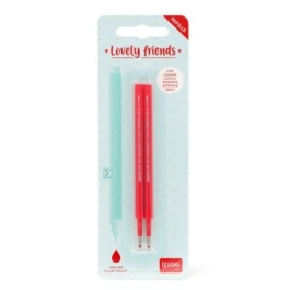 Set 2 rezerve pix Lovely Friends red Legami