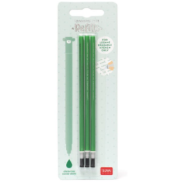 Set 3 rezerve pix cu gel verde Erasable Pen Legami