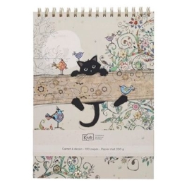 Carnet de schite Bug Art Chaton branche Kiub