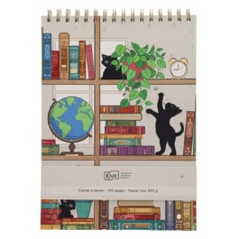 Carnet de schite Bug Art Chaton bibliotheque Kiub