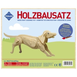 Kit constructie din lemn caine 37 piese Pebaro 8527