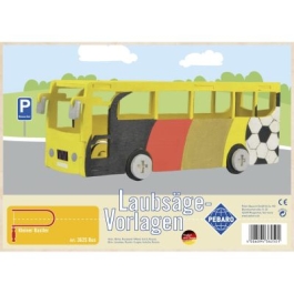 Sablon din lemn autobuz pentru traforaj dimensiunea A4 Pebaro 362S