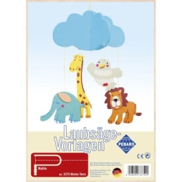 Sablon din lemn little animals pentru traforaj dimensiunea A4 Pebaro 337S