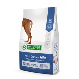 Hrana uscata pentru caini, cu pui, 12 kg, Nature's Protection Maxi Junior