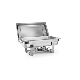 Chafing dish Gastronorm GN 1/1, 9lt, Hendi, inox, dimensiuni exterioare 62x35x31 cm