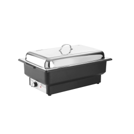 Chafing dish electric Gastronorm GN 1/1, termostat 0-85 gr C, 9 lt, 573x348x(H)284 mm, Hendi Tellano