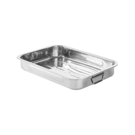 Tava cuptor cu manere, Hendi, inox, 31.5x24x(H)5 cm, rezistenta in interval de temperatura -40/240 gr C