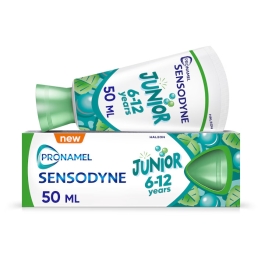 Sensodyne PRO NAMEL junior gentle mint 6-12 ani, 50 ml