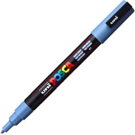 Marker UNI PC-3M 0. 9-1. 3 mm gri-albastrui Posca