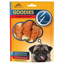 4DOG Goodies Recompense Calcium Bone and Chicken 100g