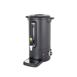 Boiler pentru bauturi fierbinti 18 litri, inox, negru mat, termostat 0-100 gr C, 1650 W, Concept Line Hendi, 357x380x(H)502 mm