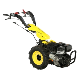 ProGARDEN Campo U16E motocultor multifunctional 14CP, benzina, EU V, pornire electrica, 3+2 viteze, reductor + BC120M bara cosire mobila 120cm