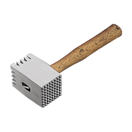 Ciocan pentru carne, aluminiu, maner lemn, dimensiune 320mm