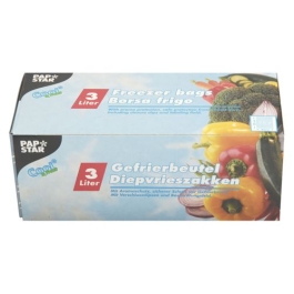 Set 75 pungi pentru congelare, grosime 35 microni, capacitate 3 litri