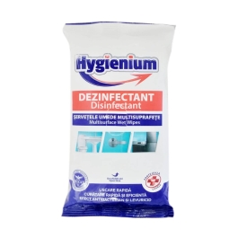 Hygienium Servetele umede Dezinfectante multisuprafete, 40 buc