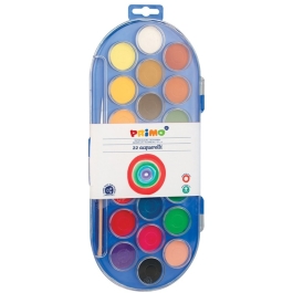 Acuarele Morocolor cu pensula, 22 culori/set