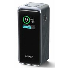 Acumulator extern Anker Prime, 20.000 mAh, 200W, Smart Digital Display, 2x USB-C, 1x USB-A, Negru